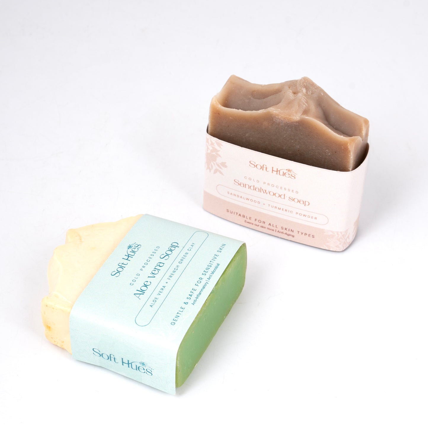 Skin Rejuvenating Combo (Cold Processed Aloe Vera Soap + Cold Processed Sandalwood Soap)